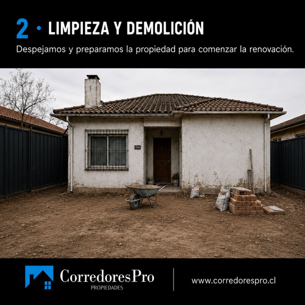 Transformación inmobiliaria: Limpieza y demolición